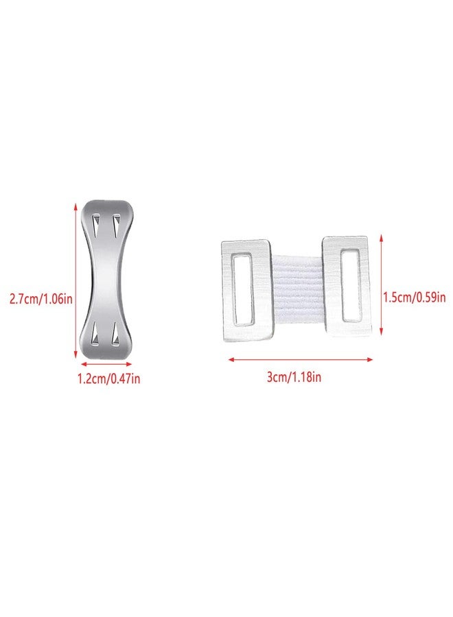 ArrErr 60 Pack Elastic Bandage Clips Aluminum Butterfly Bandage Clips Bandage Wrap Clip Fasteners for Self-Adhesive Bandage Wrap Compression Bandage Wraps Self-Adh Wrap Rolls 2 Types - Image 2